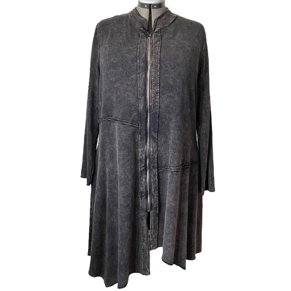 Chalet Organic Cotton knit zip front jacket XL